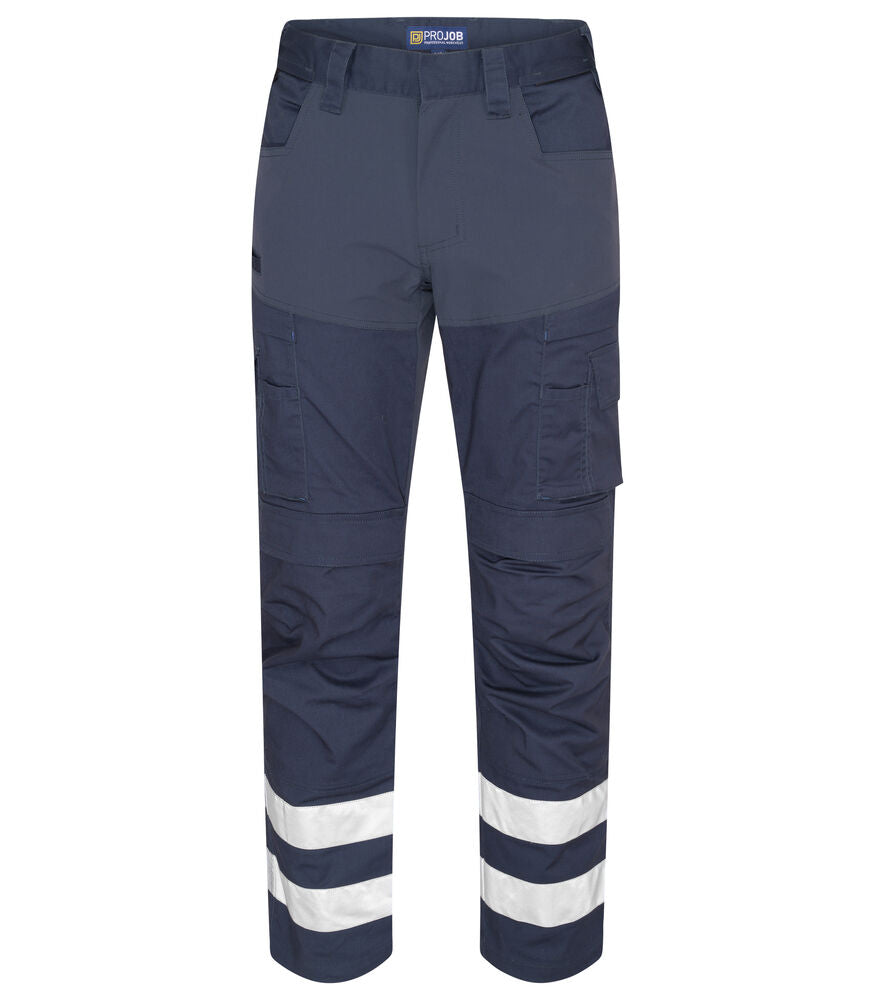 ProJob 2509 Midjebukse Stretch, Refleks – Navy