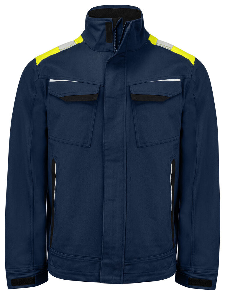 ProJob 5437 Jakke Bomull – Navy/Yellow