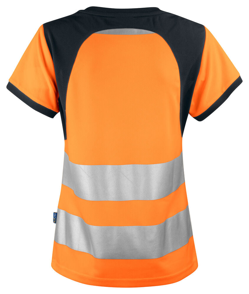 ProJob 6012 T-skjorte Dame EN ISO 20471 Kl 2/1 – bakside