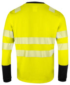ProJob 6014 T-shirt Langermet EN ISO 20471 Kl 3/2 – bakside