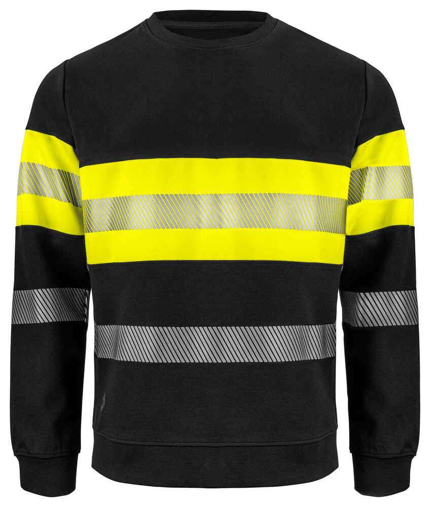 ProJob 6129 Sweatshirt EN ISO 20471 Kl 1 – Yellow/Black