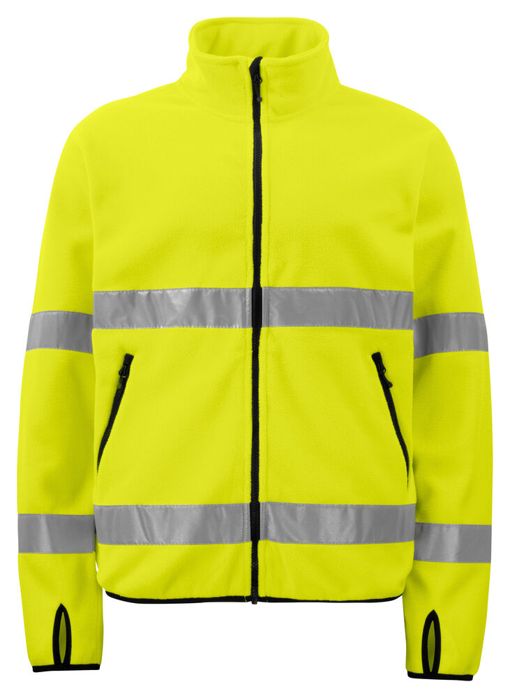 ProJob 6327 Fleecejakke EN ISO 20471 Kl 3 – Yellow/Black