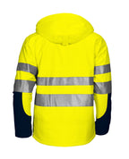 ProJob 6420 Softshelljakke EN ISO 20471 Kl 3/2 fôret – bakside