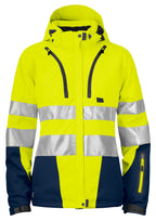 ProJob 6424 Vinterjakke Dame EN ISO 20471 Kl 3/2 – Yellow/Navy