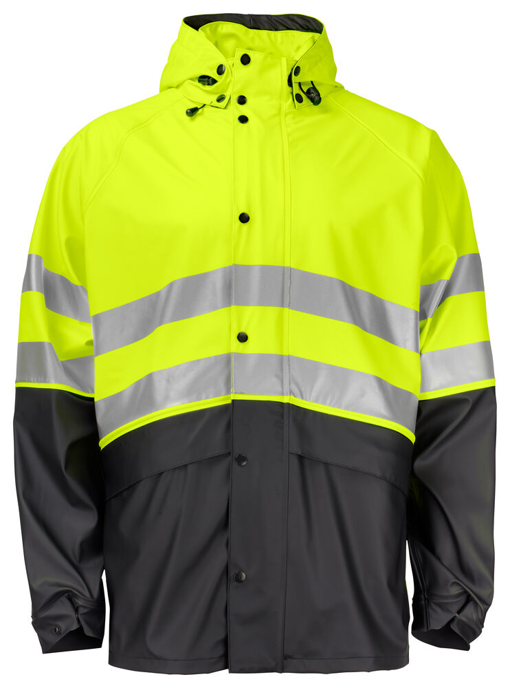 ProJob 6431 Regnjakke EN ISO 20471 Kl 3/2 – Yellow/Black