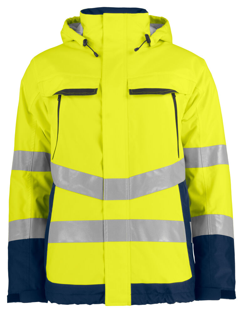 ProJob 6441 Skalljakke EN ISO 20471 Klasse 3 – Yellow/Navy