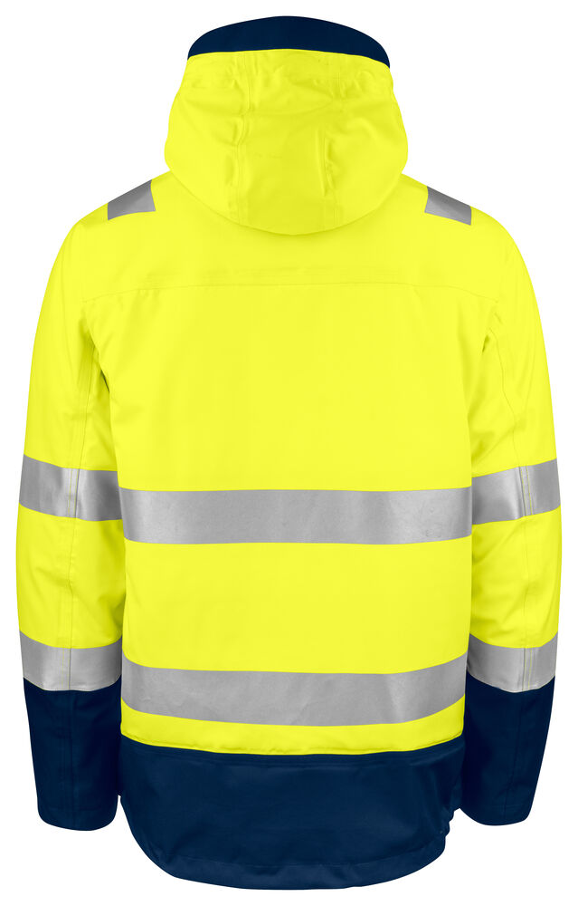 ProJob 6445 Funksjonsjakke 3-i-1 EN ISO 20471 Kl 3/2 – bakside