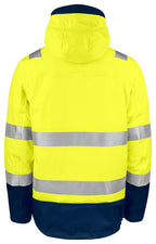 ProJob 6445 Funksjonsjakke 3-i-1 EN ISO 20471 Kl 3/2 – bakside