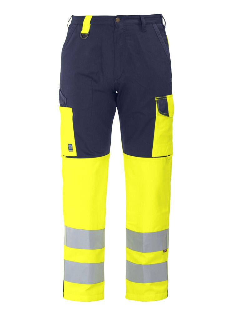 ProJob 6501 Servicebukse EN ISO 20471 Kl 2 – Yellow/Navy