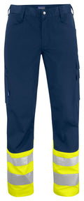 ProJob 6533 Arbeidsbukse EN ISO 20471 Kl 1 – Yellow/Navy