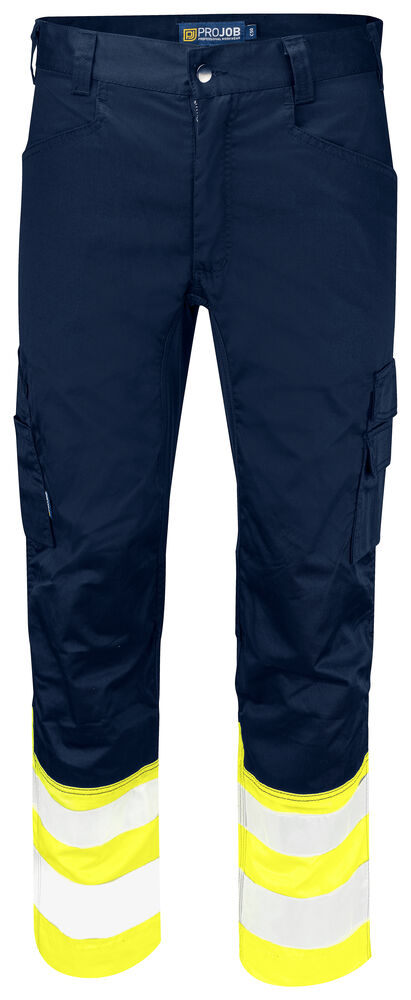 ProJob 6537 Servicebukse Stretch – Yellow/Navy