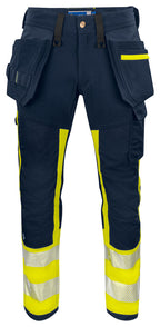 ProJob 6540 Håndverksbukse EN ISO 20471 Kl 1 – Yellow/Navy