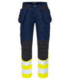 ProJob 6560 Håndverksbukse EN ISO 20471 Klasse 1 – Yellow/Navy