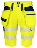 ProJob 6575 Shorts Stretch EN ISO 20471 Kl 2/1 – Yellow/Navy