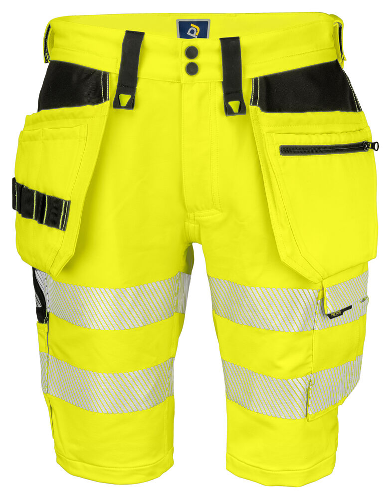 ProJob 6575 Shorts Stretch EN ISO 20471 Kl 2/1 – Yellow/Black