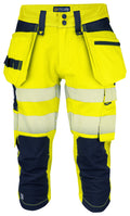 ProJob 6577 Piratbukse EN ISO 20471 Kl 2/1 – Yellow/Navy