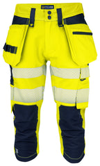 ProJob 6577 Piratbukse EN ISO 20471 Kl 2/1 – Yellow/Navy
