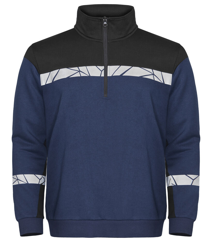 ProJob 7102 Sweatshirt 1/2 Zip – Navy/Black
