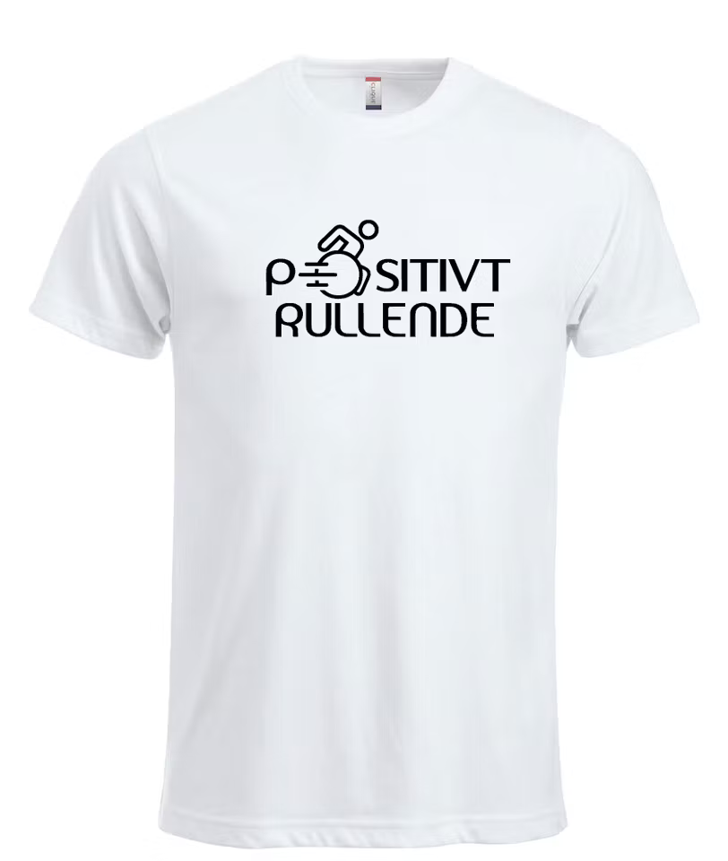 Positivt Rullende T-skjorte