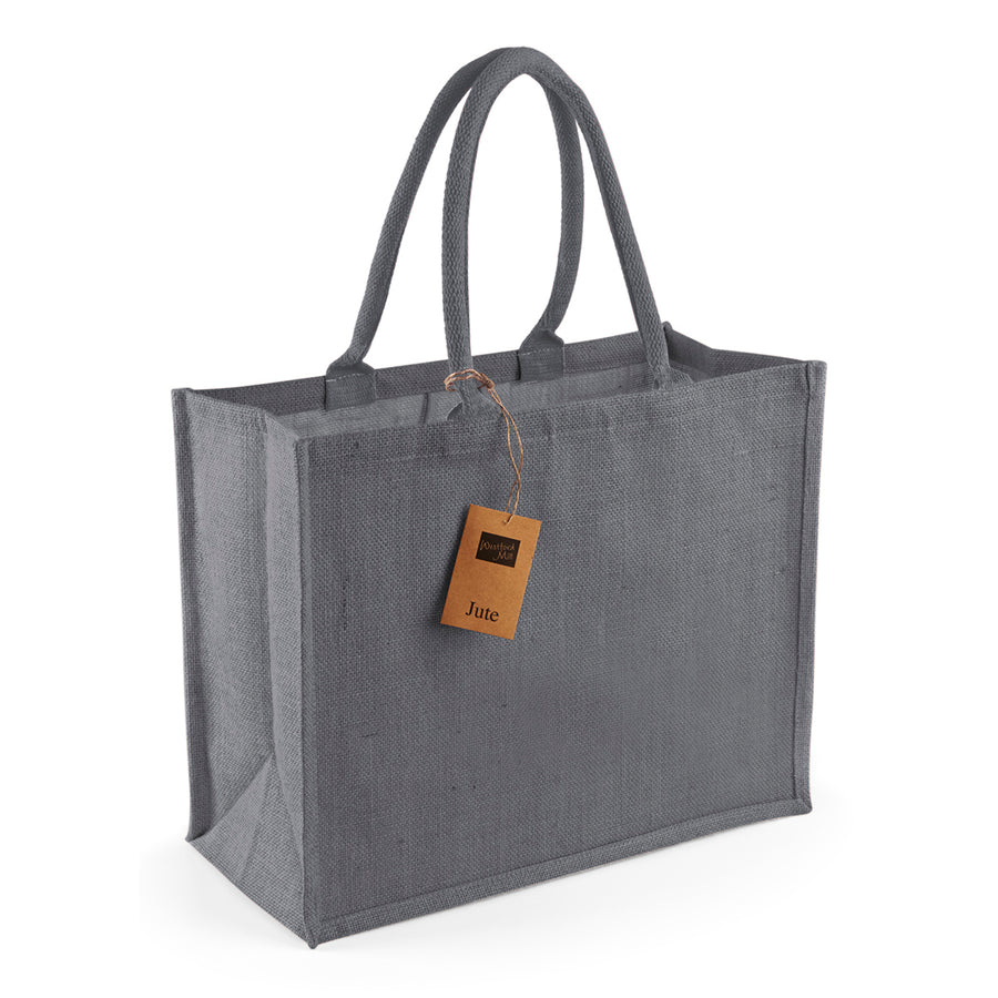Westford Mill Jute Classic Shopper – Graphite Grey/Graphite Grey