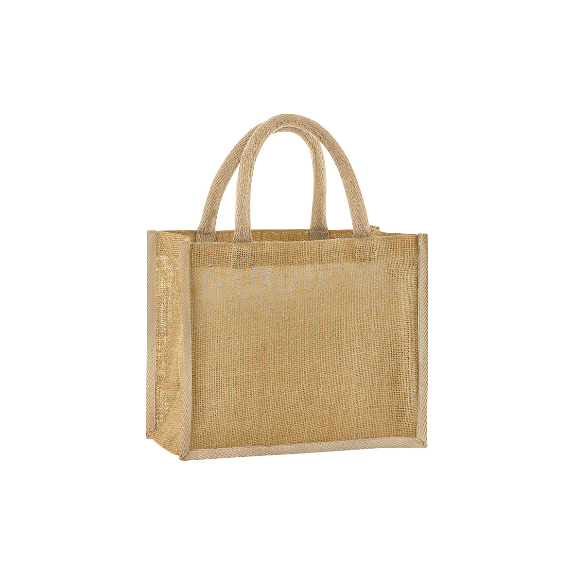 Westford Mill Natural starched jute midi tote – Natural