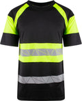 YOU Brande t-skjorte – Sort/Safety Gul