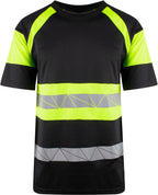 YOU Brande t-skjorte – Sort/Safety Gul