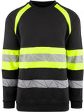 YOU Brande genser – Sort/Safety Gul